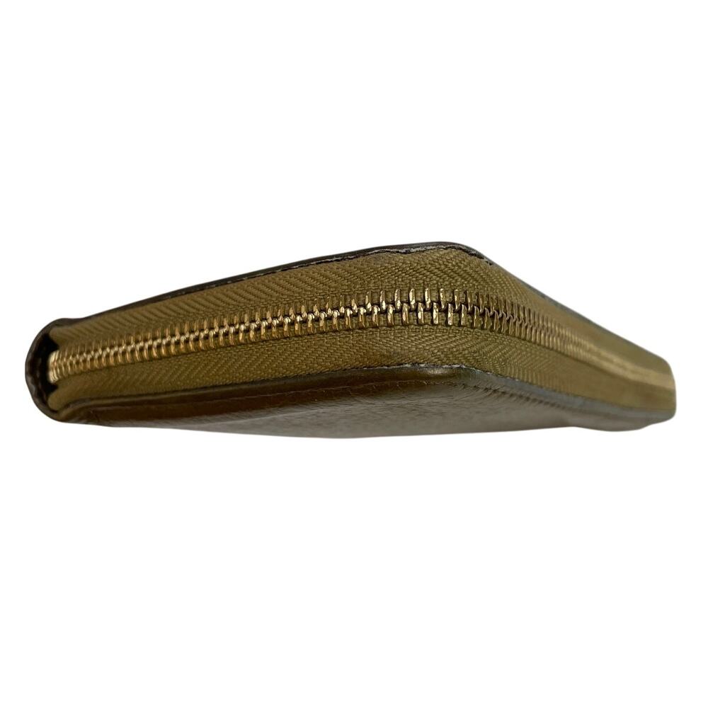LOUIS VUITTON SUHALI Long Bronze Leather Metallic Wallet, Branded Dust Bag EUC - Picture 9 of 15